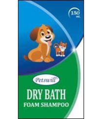Petswill Dry Bath Foam Green Shampoo 01