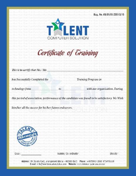 Certificate Printing & Designing Services 04