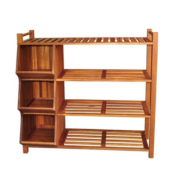 Wooden Shoe Rack 01