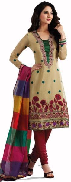 Ladies Cotton Churidar Suit 01