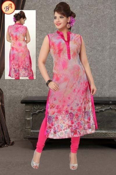 Ladies Georgette Kurti (1012-T-2)