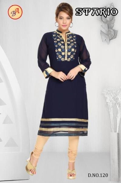 Ladies Embroidered Kurtis-07