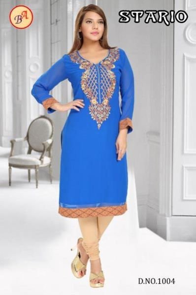 Ladies Embroidered Kurtis-09