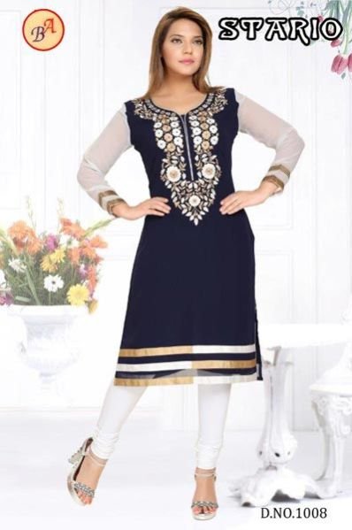 Ladies Embroidered Kurtis-12
