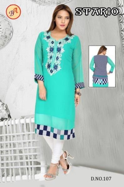 Ladies Embroidered Kurtis-06