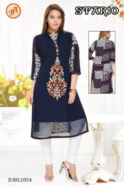 Ladies Georgette Kurtis (1054)