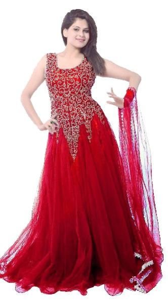 Designer Gowns (JNE-DR-0900-Maroon)