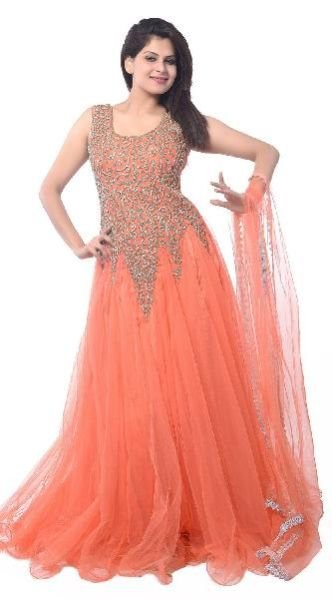 Designer Gowns (JNE-DR-0900-Peach)