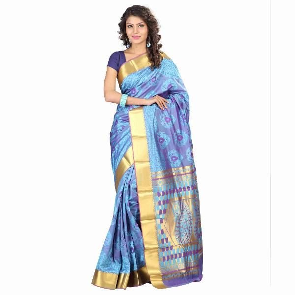 Kanjivaram Silk Sarees (JNE09189-Voilet-SR-JP7105ADV)