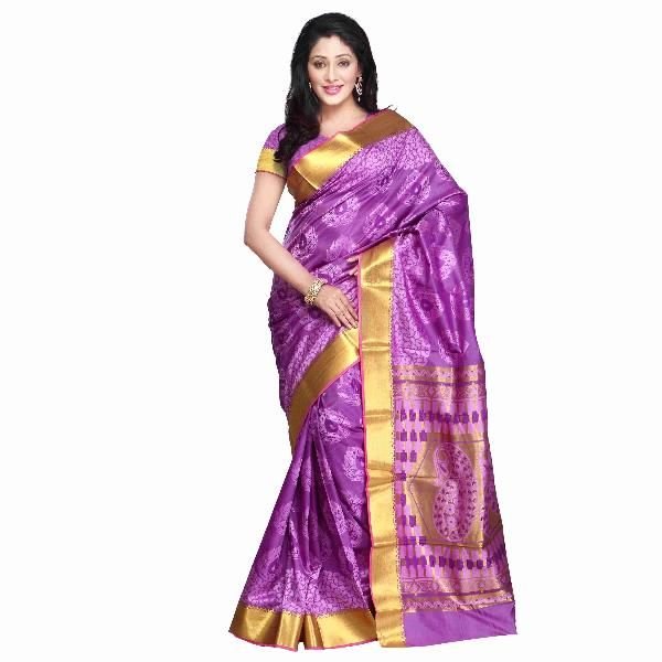 Kanjivaram Silk Sarees (JNE09190-Purple-SR-JP7105LV)