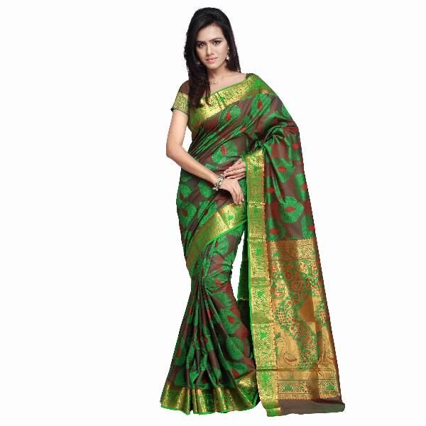 Kanjivaram Silk Sarees (JNE09201-Multi-SR-JP7108PGRD)