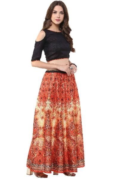 Lehenga Skirt (JNE1417-Black-SKT-065)