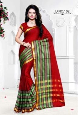D.No.102 Pure Silk Cotton Saree
