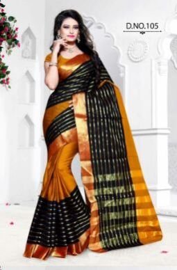 D.No.105 Pure Silk Cotton Saree