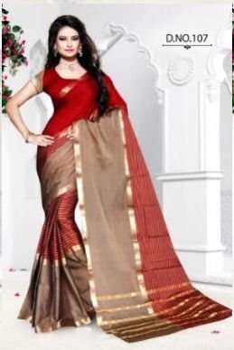 D.No.107 Pure Silk Cotton Saree