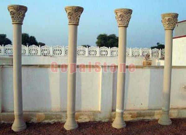 Beige Sand Stone Pillars
