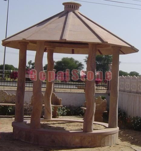 Garden Stone Gazebo 09