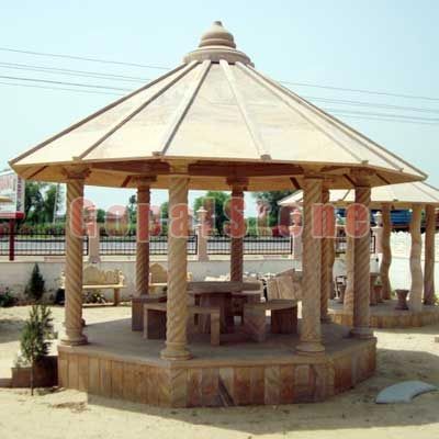 Garden Stone Gazebo 14