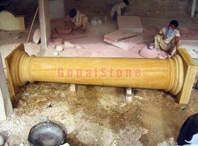 Teal Sand Stone Pillars