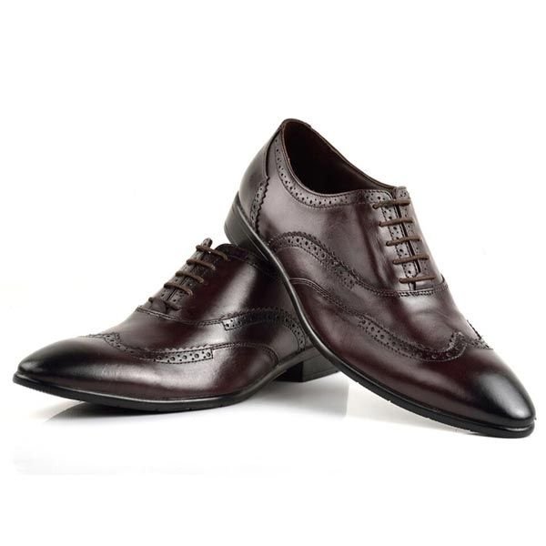 Mens Leather Brogue Shoes 02