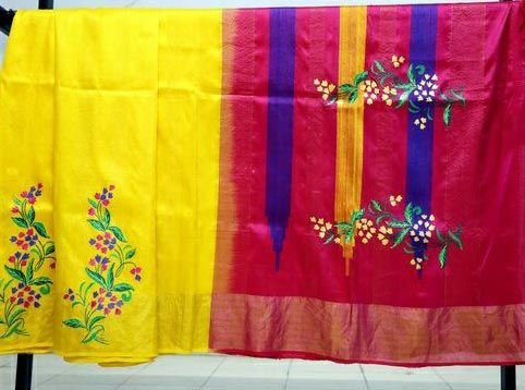 Hand Painted Sarees 10