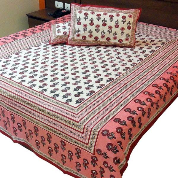 Hand Block Printed Bedsheet 03