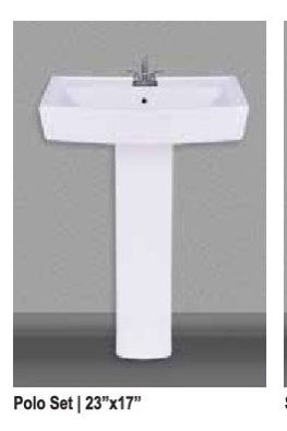 Polo Ceramic Pedestal Wash Basin