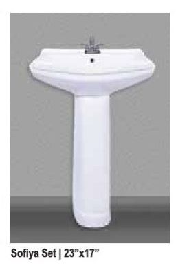 Sofiya Ceramic Pedestal Wash Basin