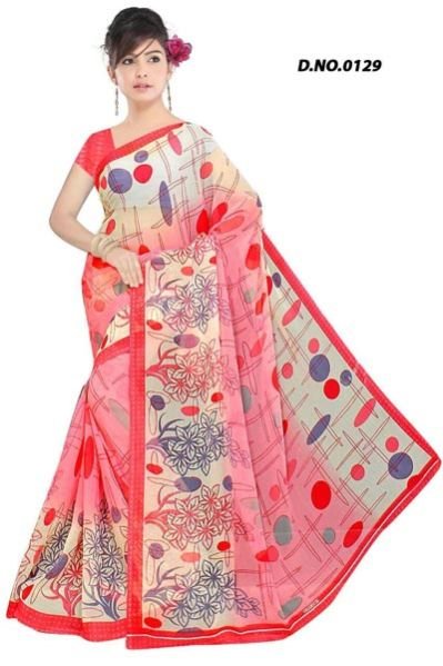 Chiffon Georgette Saree (0129)