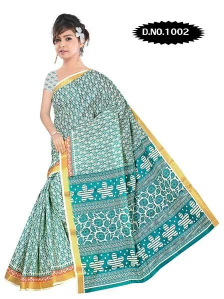Zari Gadwaal Cotton Saree (1002)