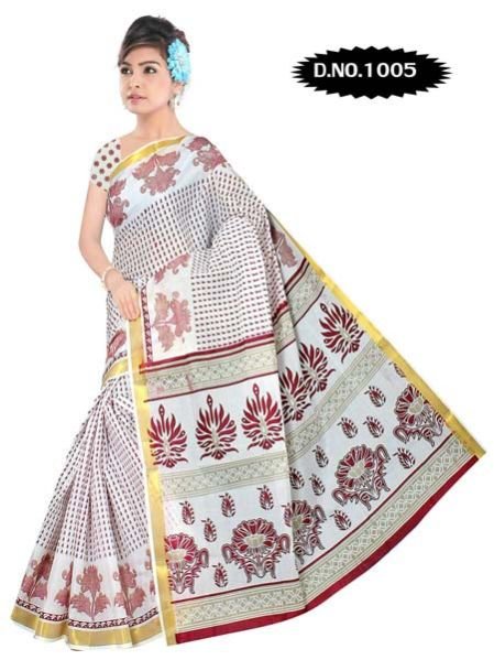 Zari Gadwaal Cotton Saree (1005)