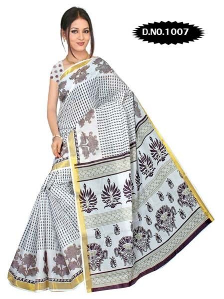 Zari Gadwaal Cotton Saree (1007)
