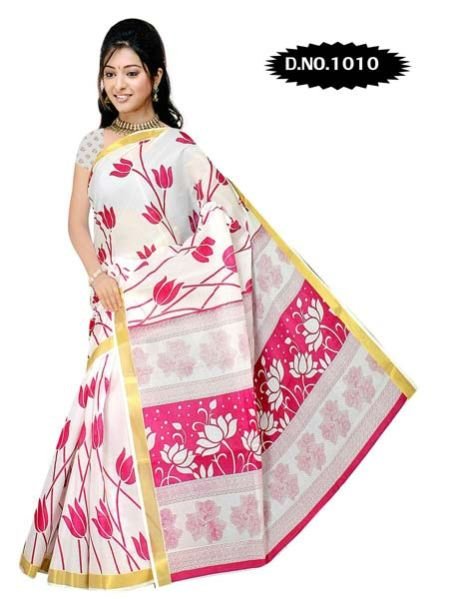 Zari Gadwaal Cotton Saree (1010)