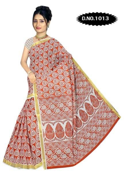 Zari Gadwaal Cotton Saree (1013)