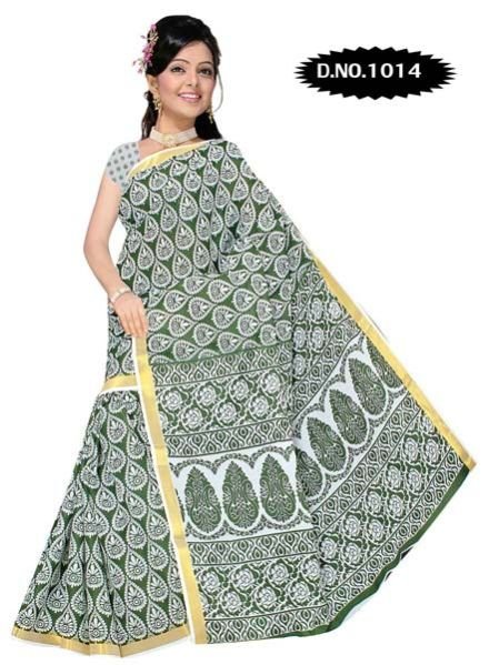 Zari Gadwaal Cotton Saree (1014)