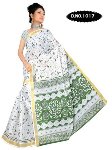 Zari Gadwaal Cotton Saree (1017)