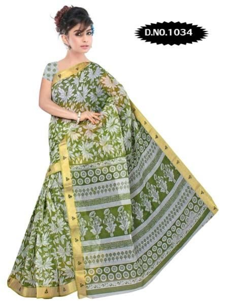 Zari Gadwaal Cotton Saree (1034)