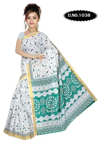 Zari Gadwaal Cotton Saree (1038)