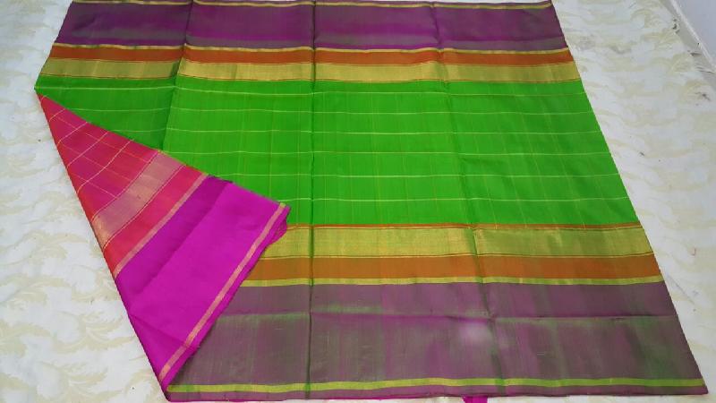 Uppada Big Border Check Sarees 04