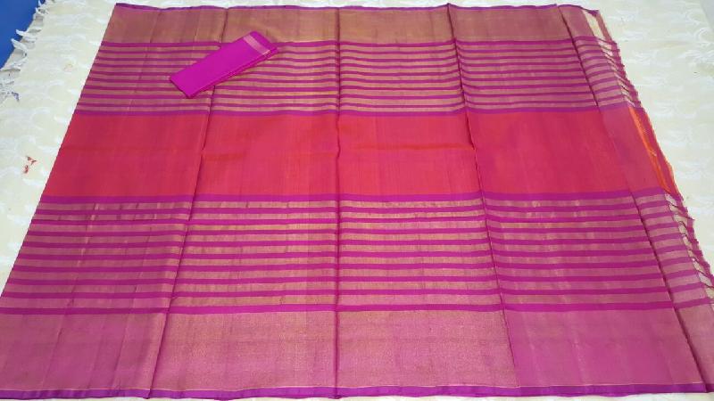 Uppada Centre Plain Pure Silk Sarees 02