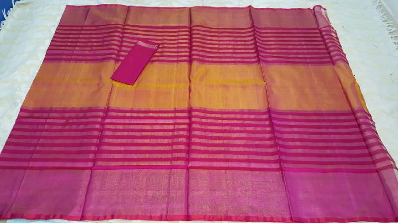 Uppada Centre Plain Pure Silk Sarees 06