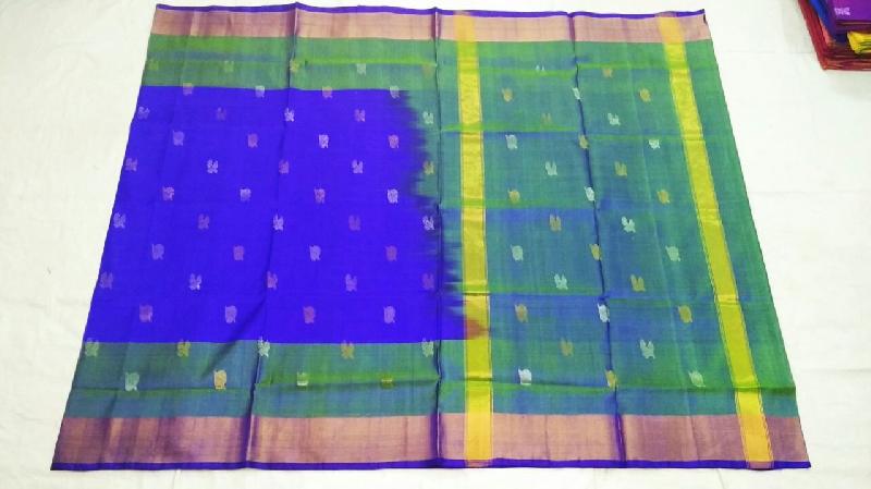 Uppada Jamdani Butta Pure Silk Sarees 01