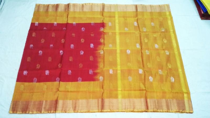 Uppada Jamdani Butta Pure Silk Sarees 03