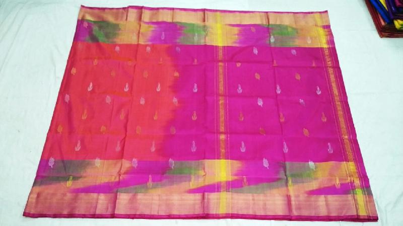 Uppada Jamdani Butta Pure Silk Sarees 04
