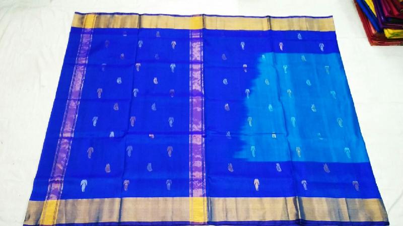 Uppada Jamdani Butta Pure Silk Sarees 06