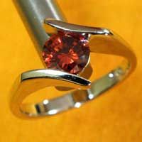 CZ Sterling Silver Ring (RI CZ 217)