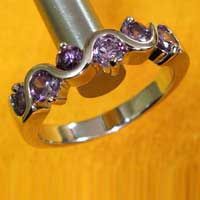 CZ Sterling Silver Ring (RI CZ 219)