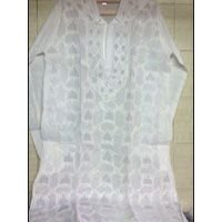Mens Chikan Embroidered Kurta (05)