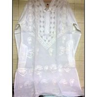 Mens Chikan Embroidered Kurta (06) 