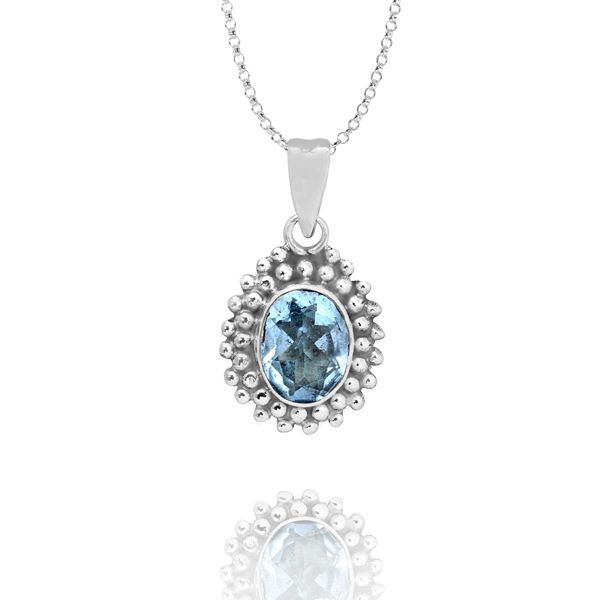002420300 Silver Gemstone Pendant